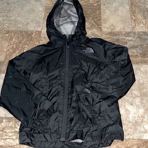 Boys North Face size S zip up rain jacket